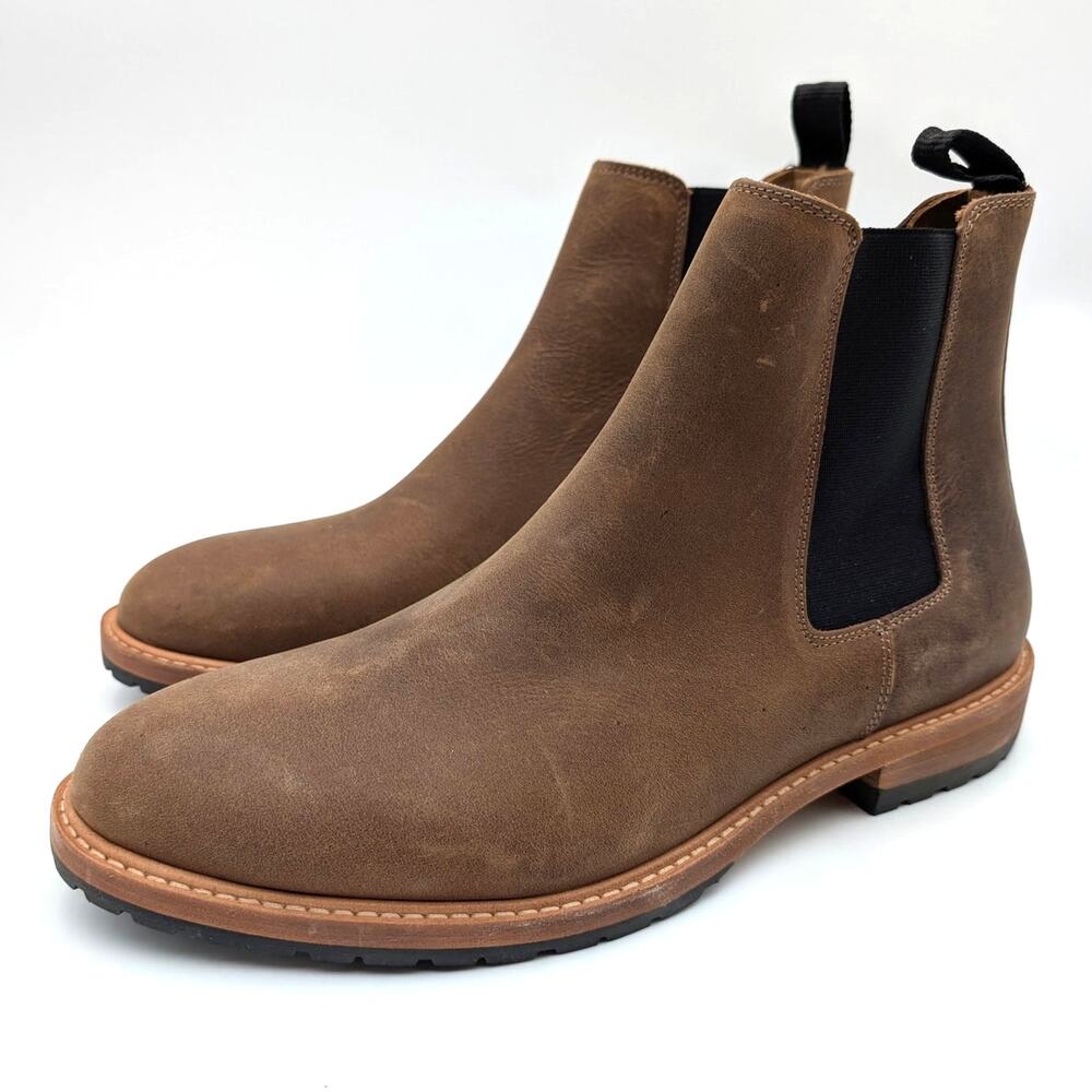 Nisolo Marco Everyday Chelsea Ankle Boots Men's Tobacco Size US10 EU43